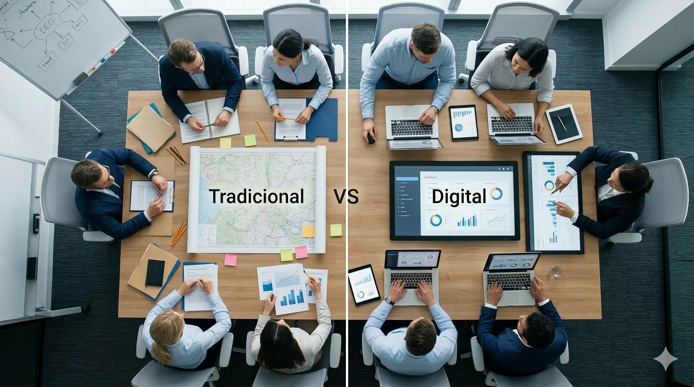 Estrategia tradicional vs digital